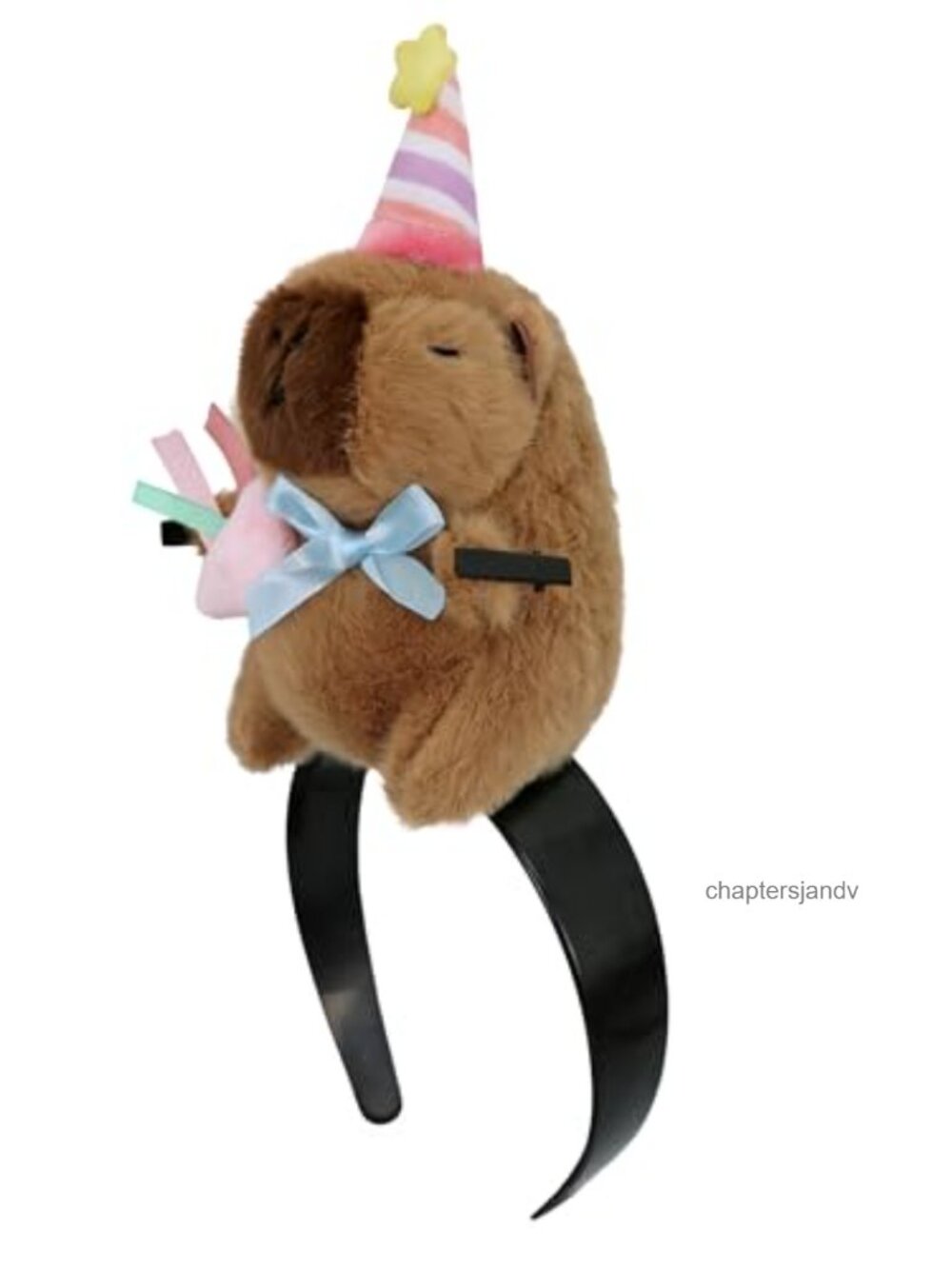 Capybara Plush Headband Funny Cartoon Animal Hair Clip Accessory